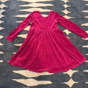 Pink velvet Hanna Andersson dress with pockets!